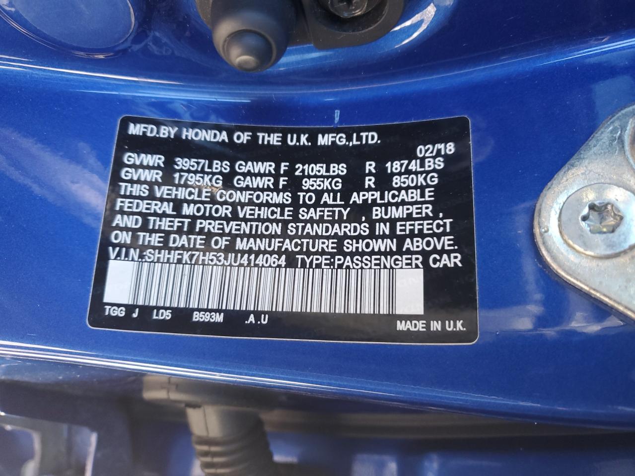 2018 Honda Civic - Image 12
