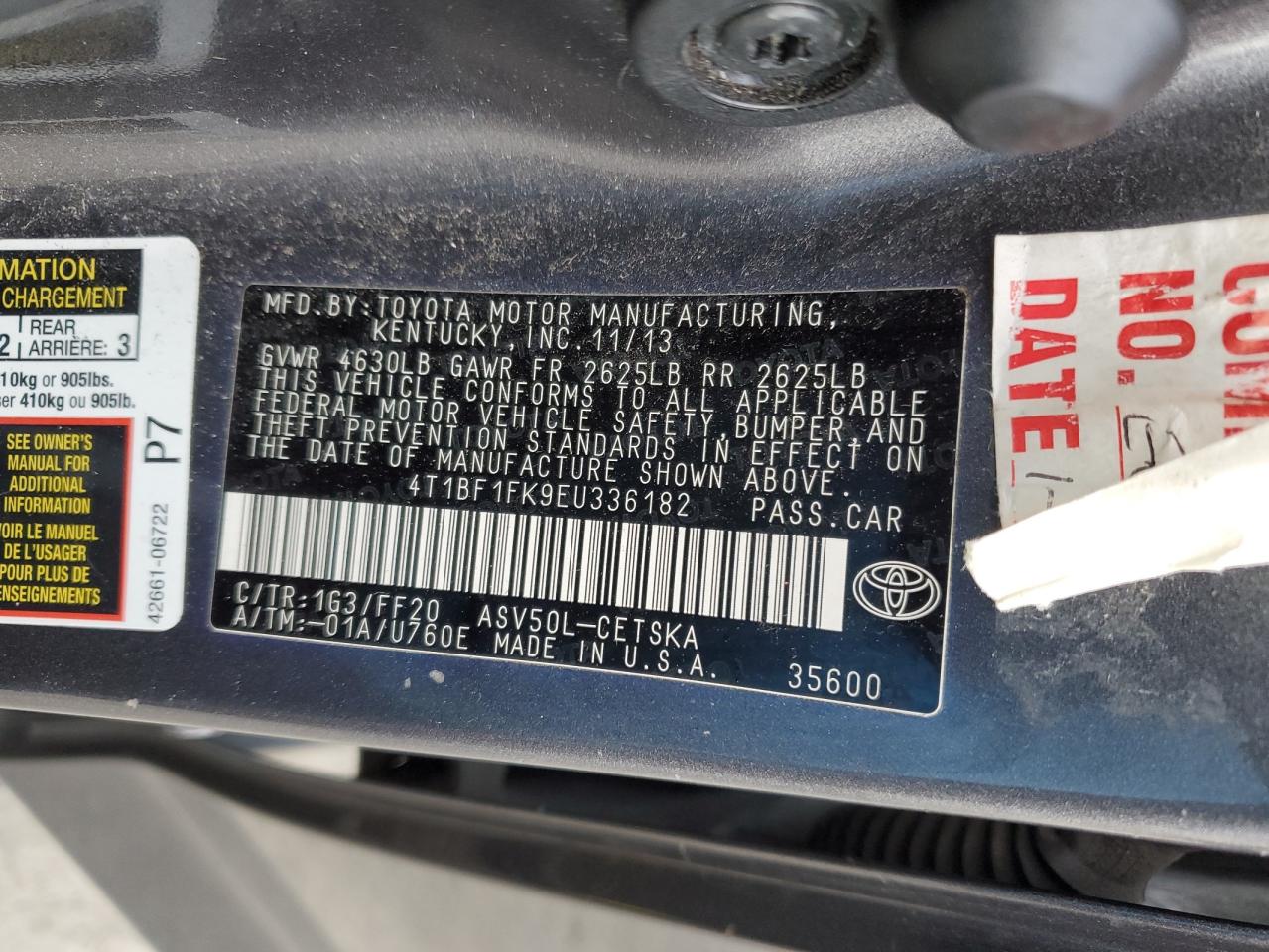 2014 Toyota Camry - Image 13