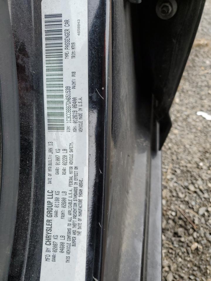 2013 Chrysler 200 Touring VIN: 1C3CCBBB7DN651539 Lot: 45675915