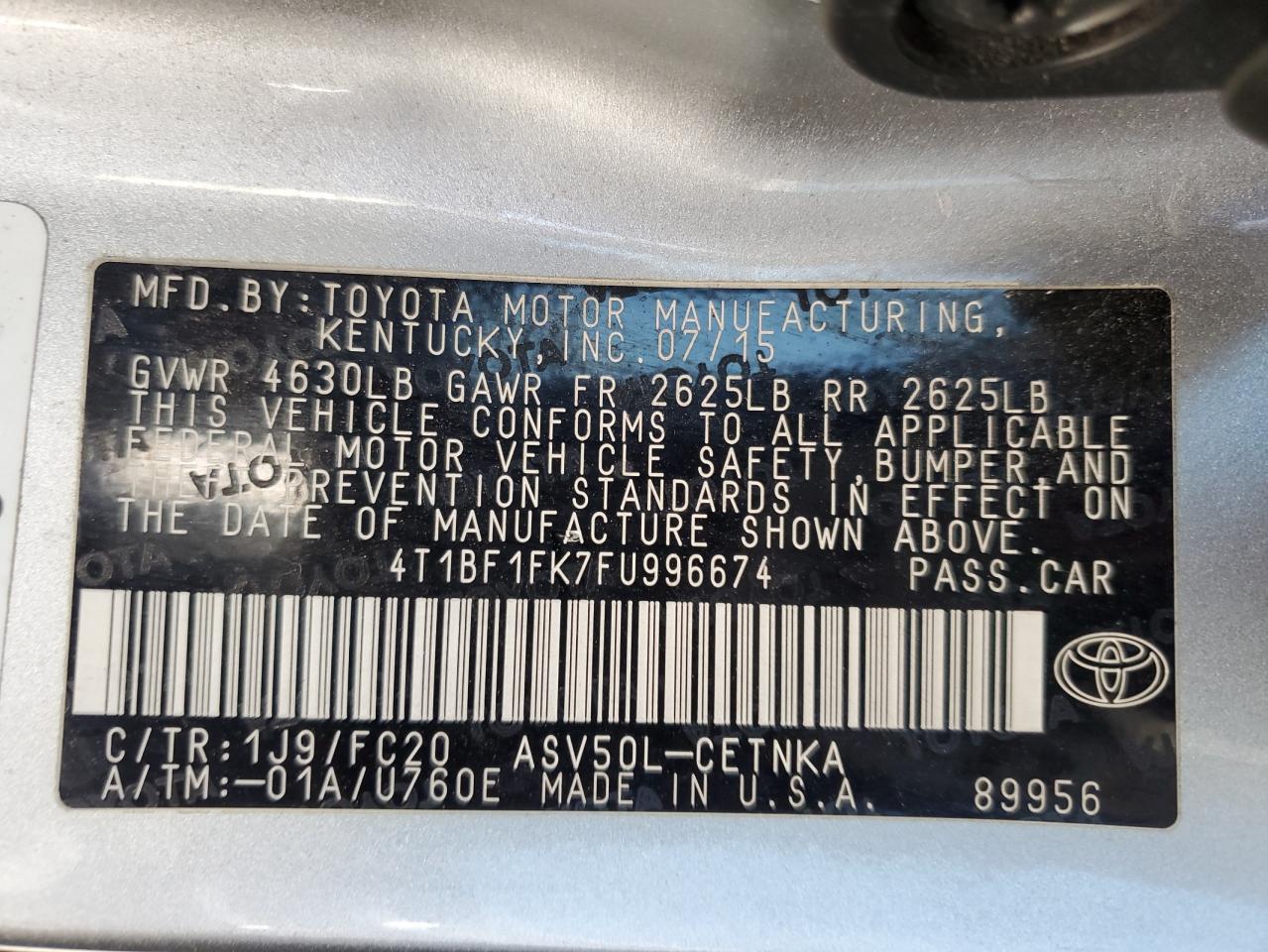 2015 Toyota Camry - Image 13