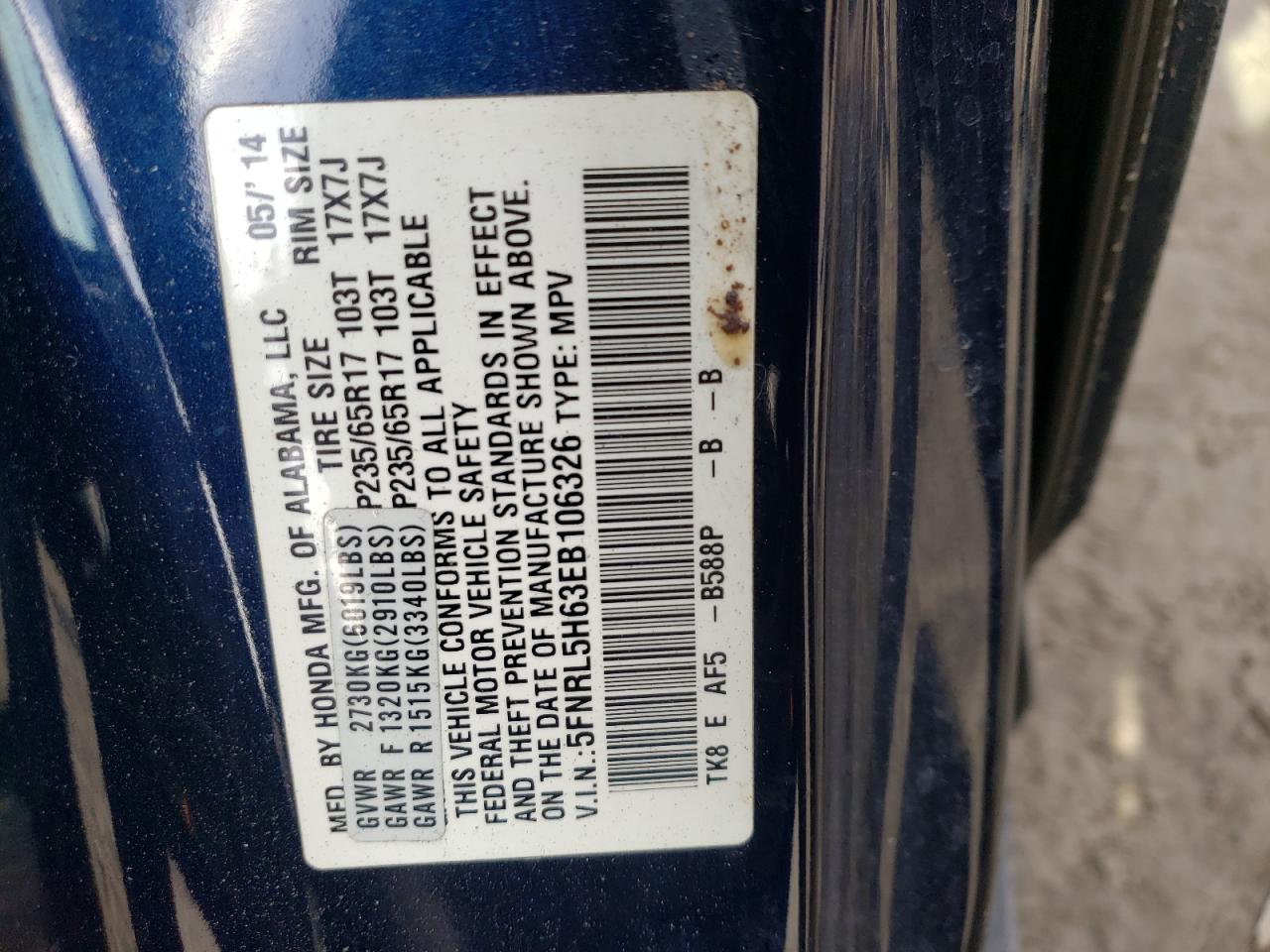 2014 Honda Odyssey - Image 14