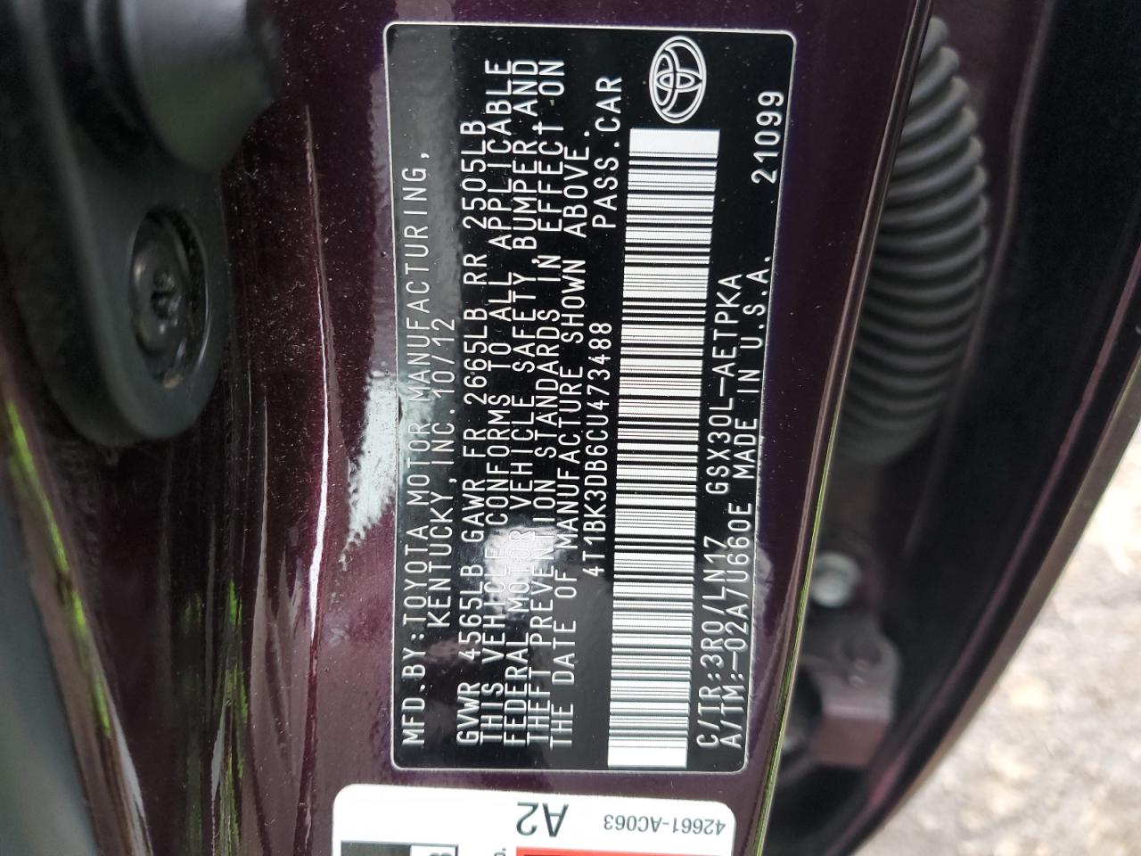 2012 Toyota Avalon - Image 12