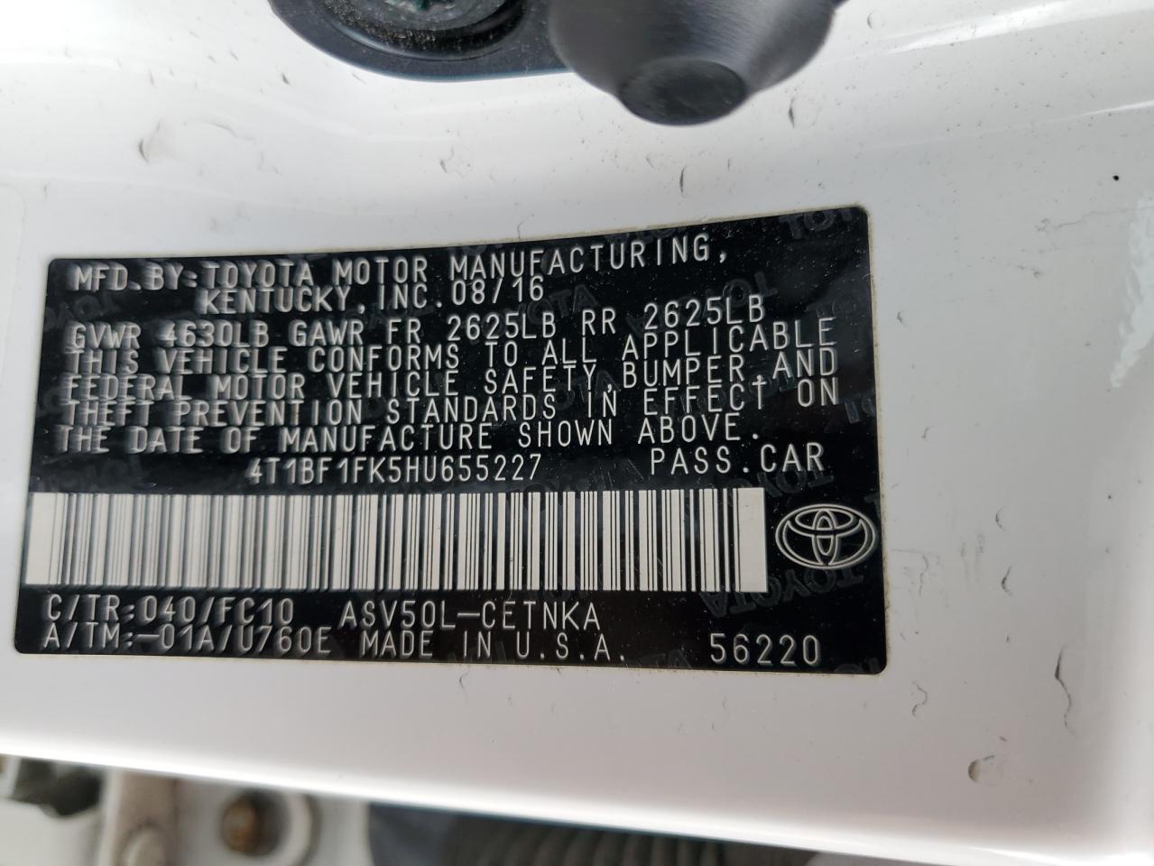 2017 Toyota Camry - Image 13