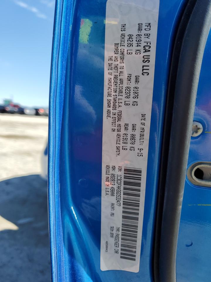 2016 Dodge Dart Se VIN: 1C3CDFAA3GD533477 Lot: 45655215