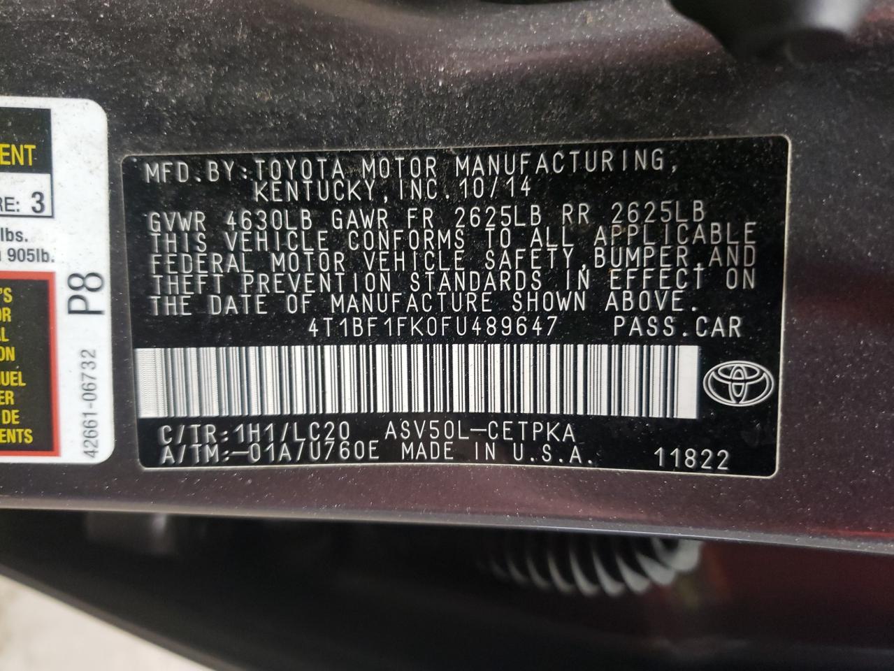 2015 Toyota Camry - Image 13