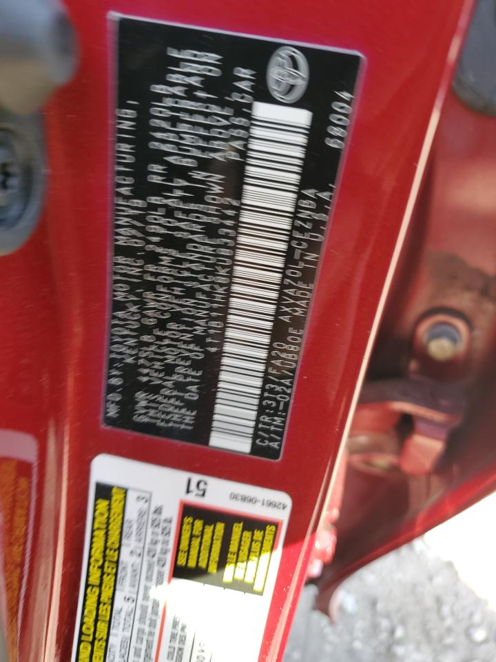 4T1B11HK8KU833442 TOYOTA CAMRY 2019