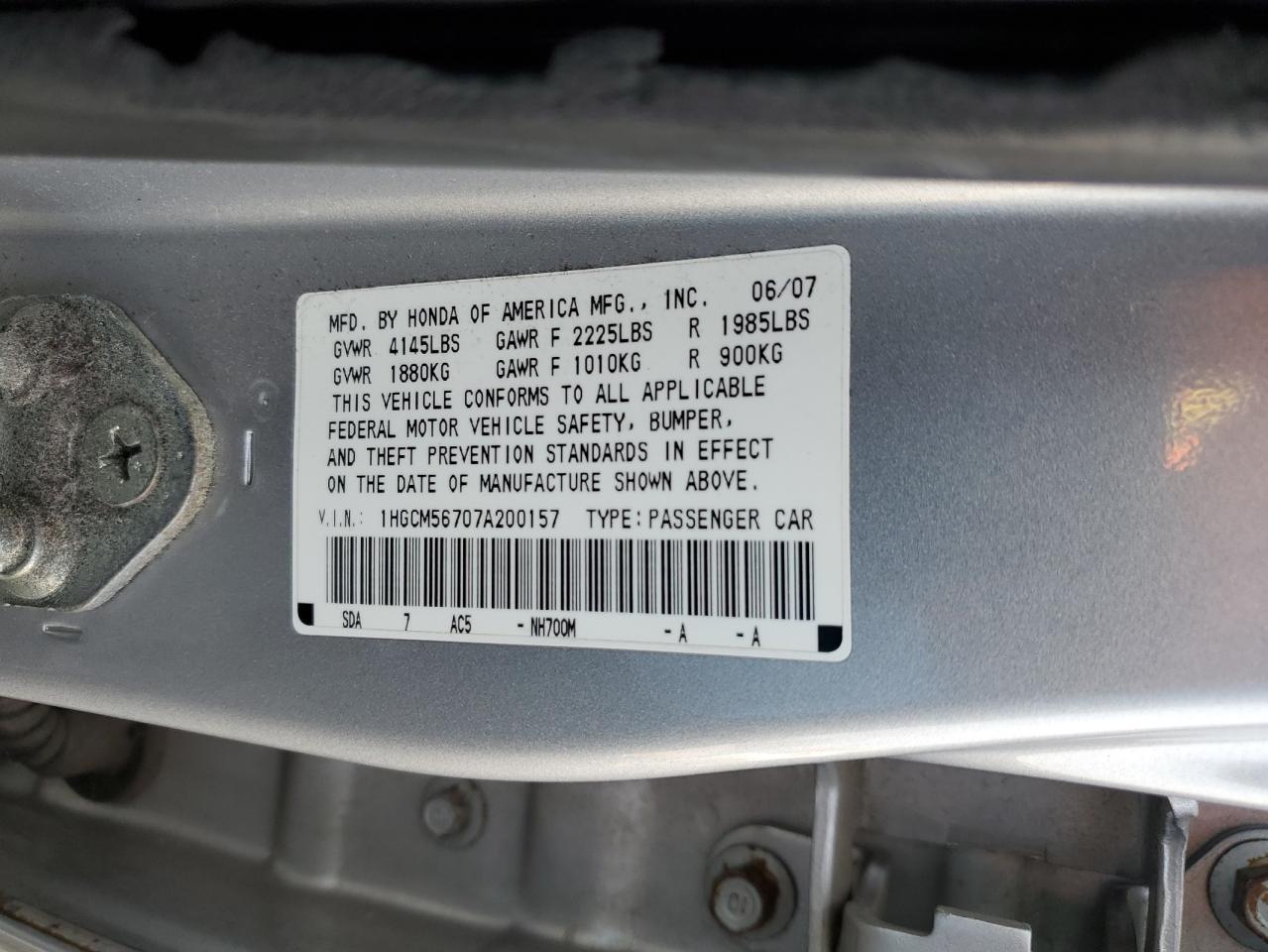 2007 Honda Accord - Image 12