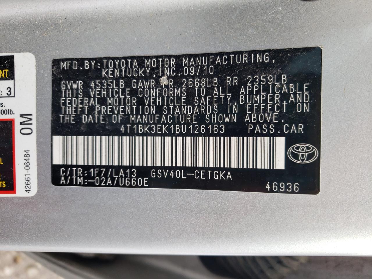 2011 Toyota Camry - Image 12