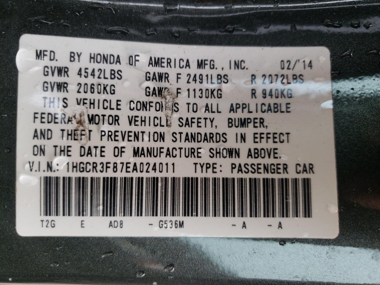 2014 Honda Accord - Image 12
