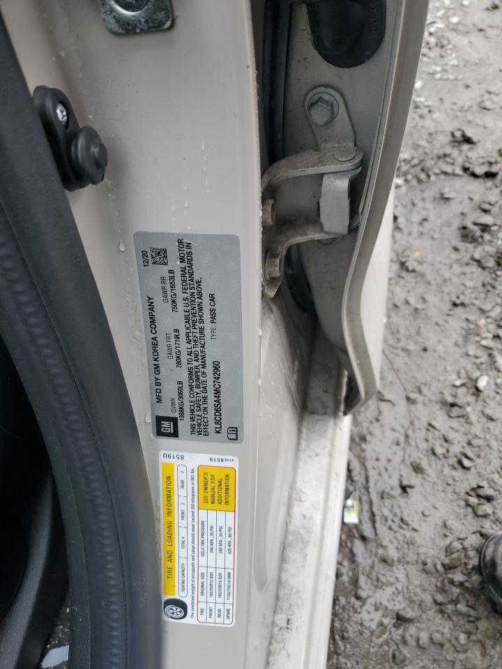 KL8CD6SA4MC742960 CHEVROLET SPARK 2021