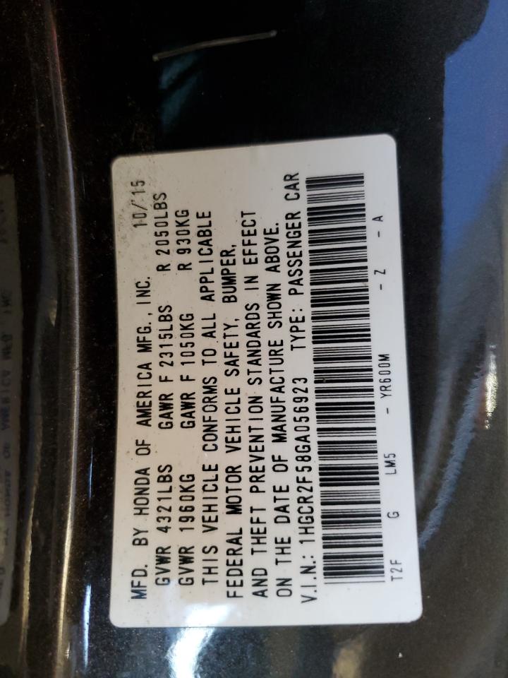 1HGCR2F58GA056923 HONDA ACCORD 2016