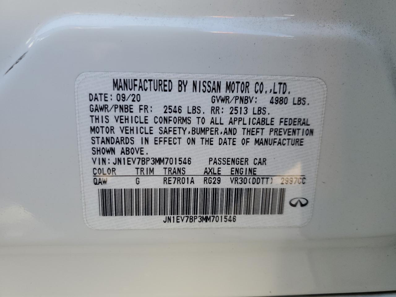 2021 Infiniti Q50 - Image 12