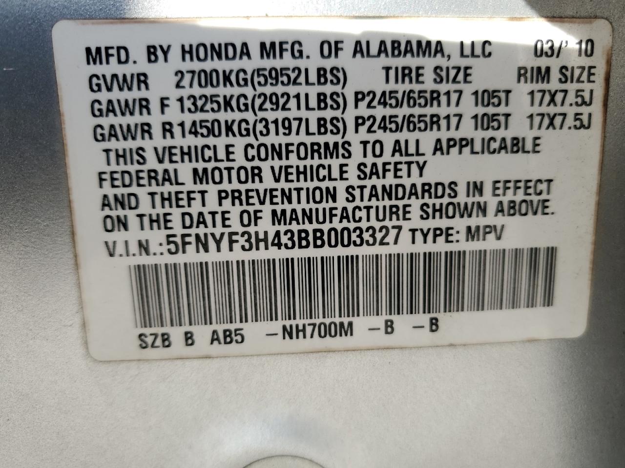 2011 Honda Pilot - Image 13