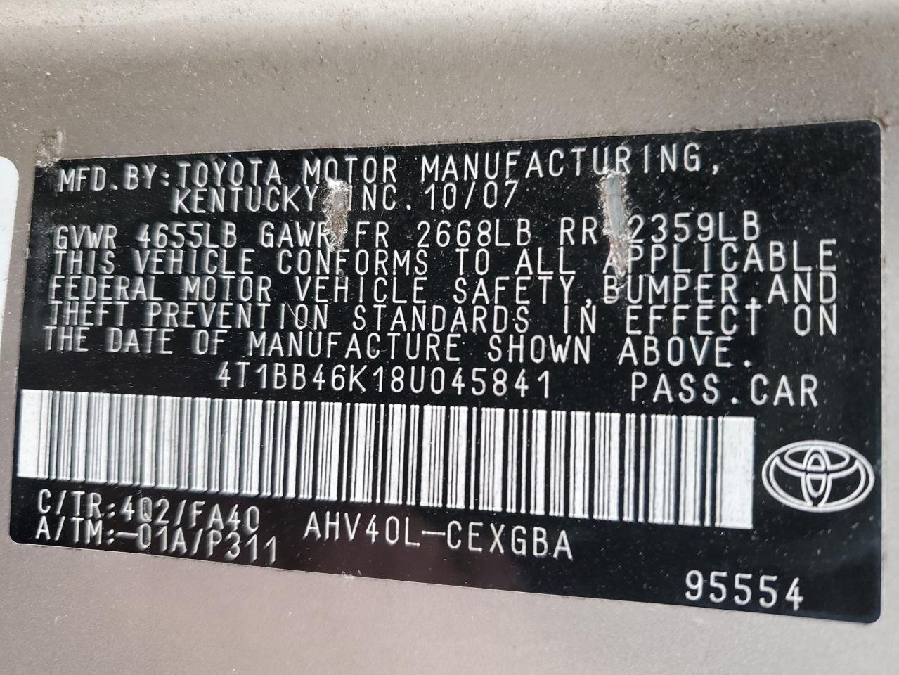 2008 Toyota Camry - Image 12