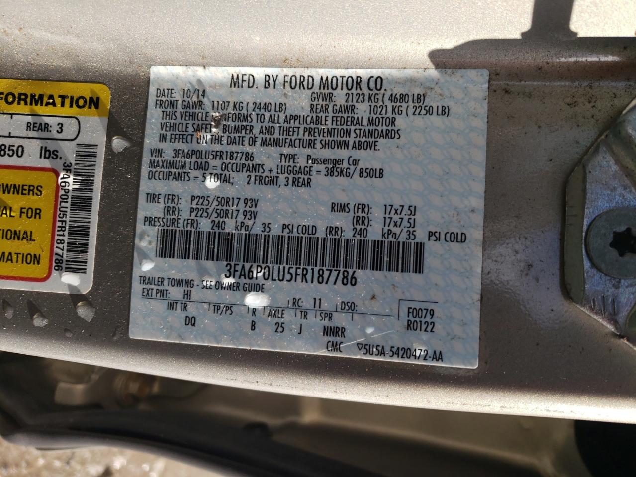 2015 Ford Fusion - Image 12