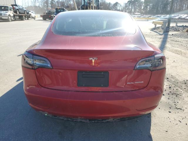  TESLA MODEL 3 2022 Czerwony