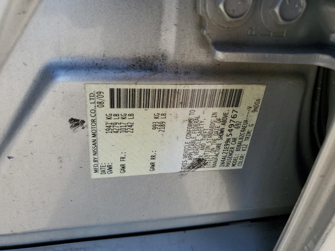 2009 Nissan Altima - Image 13