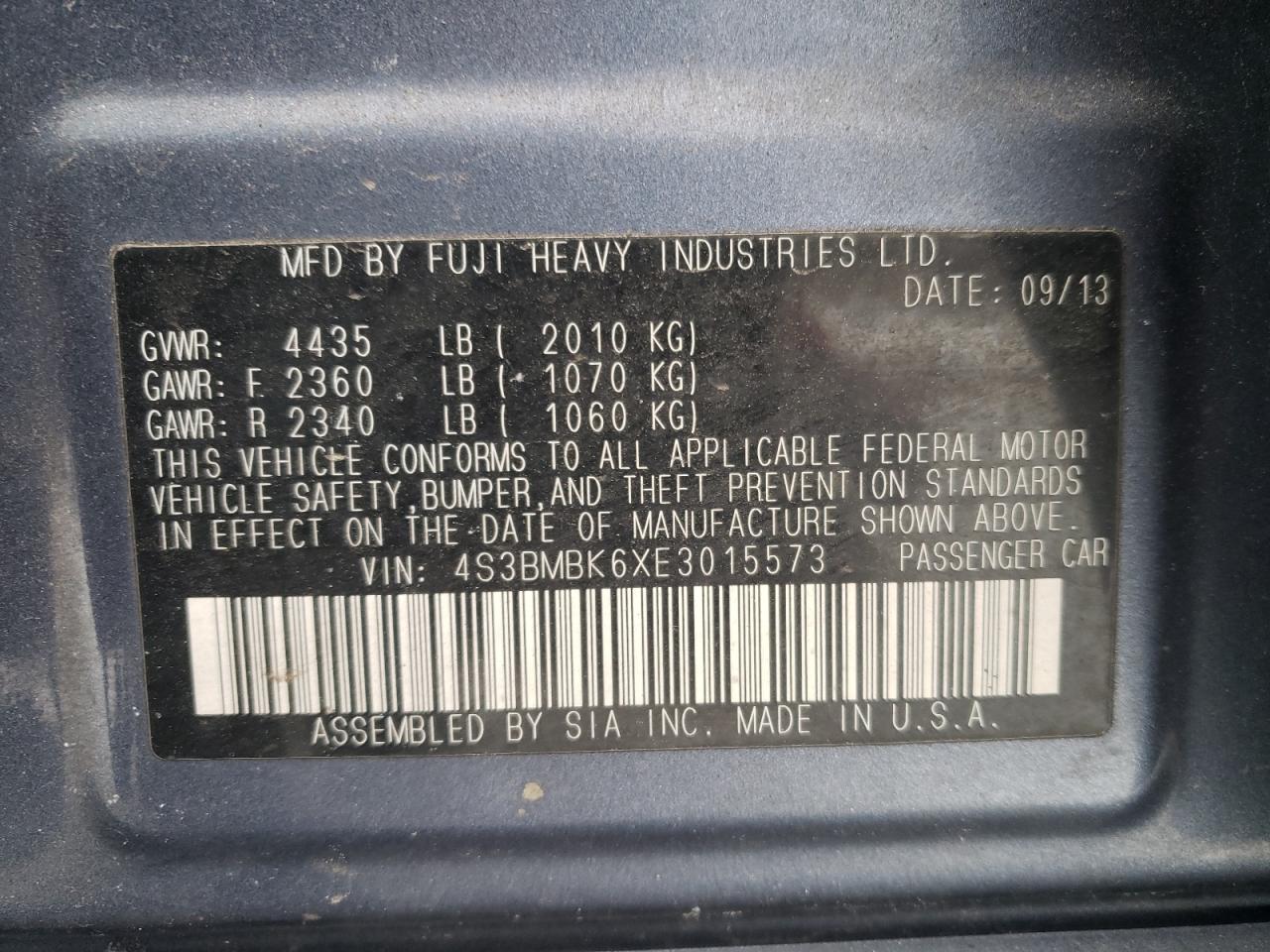 2014 Subaru Legacy - Image 12