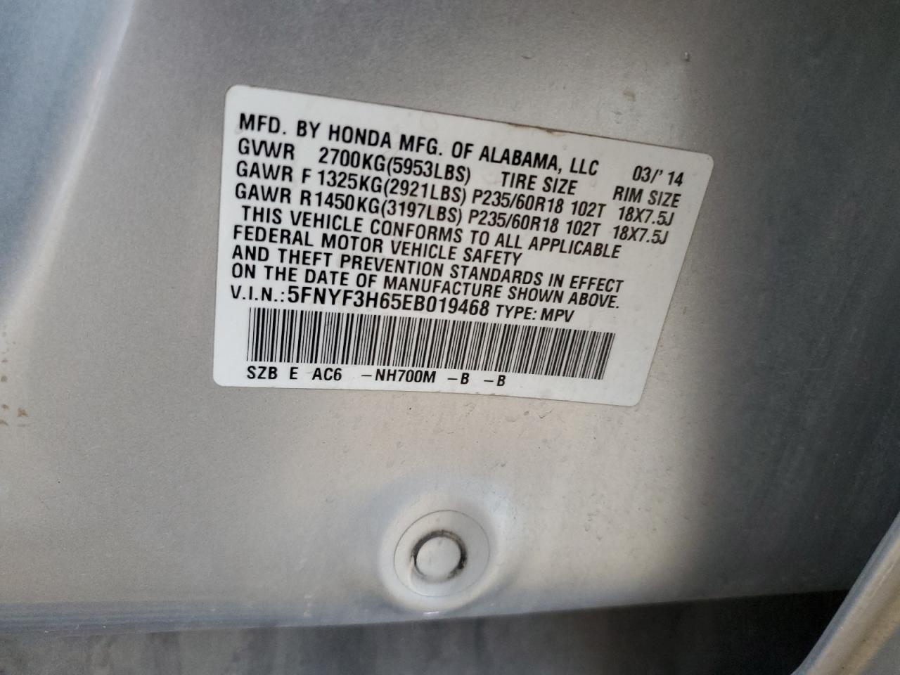 2014 Honda Pilot - Image 13