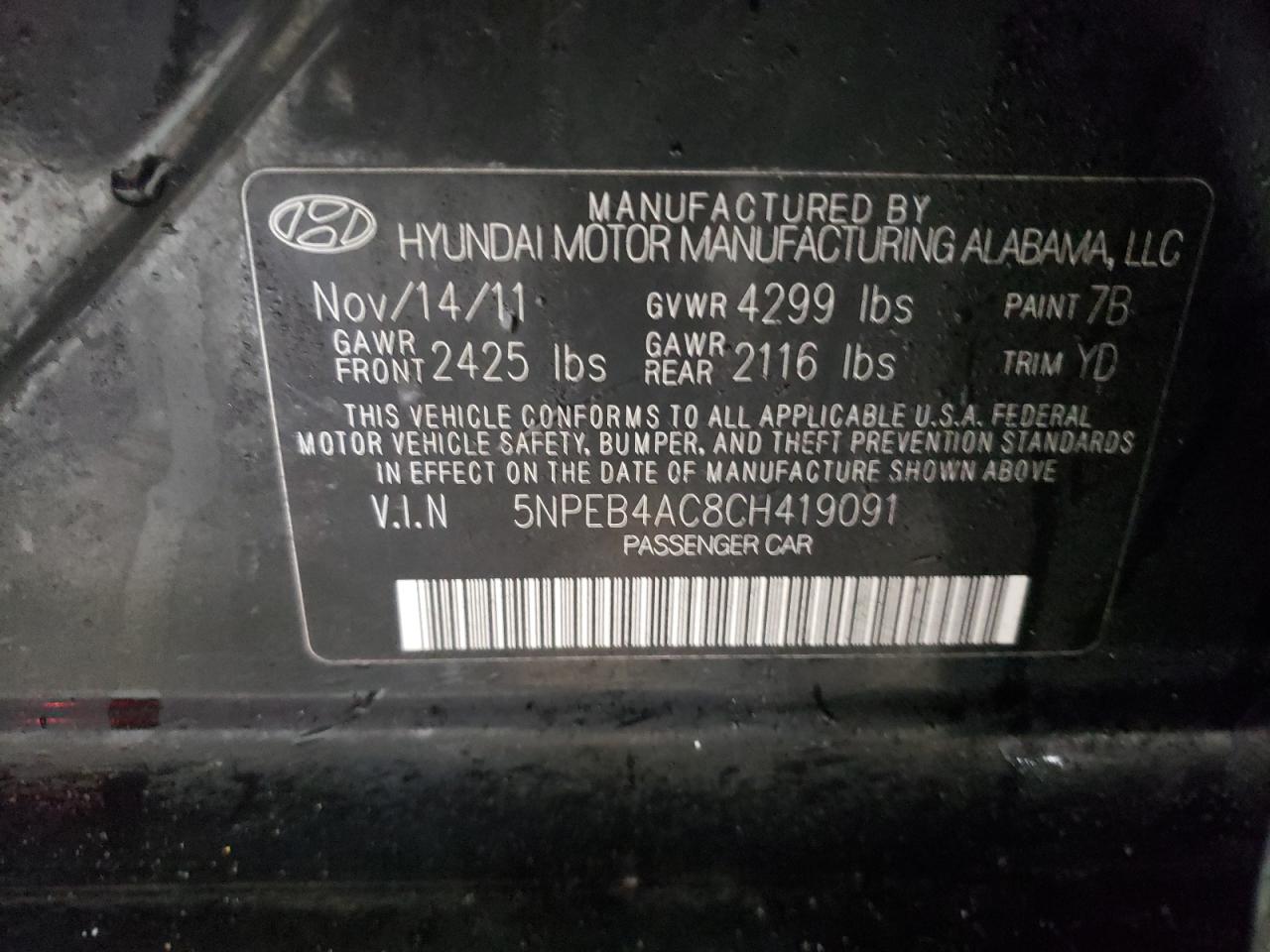 2012 Hyundai Sonata - Image 12