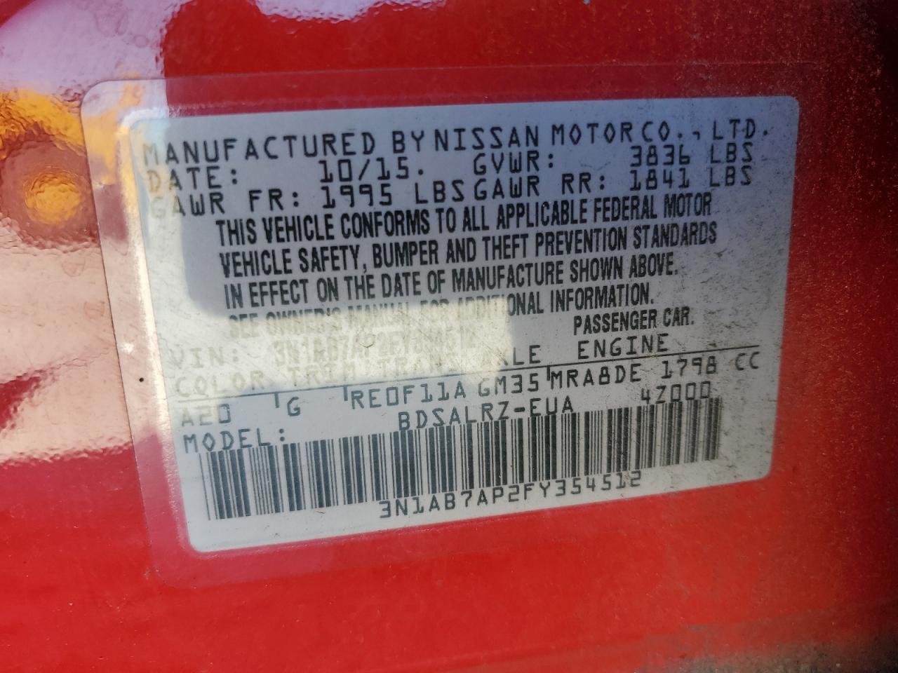 2015 Nissan Sentra - Image 12
