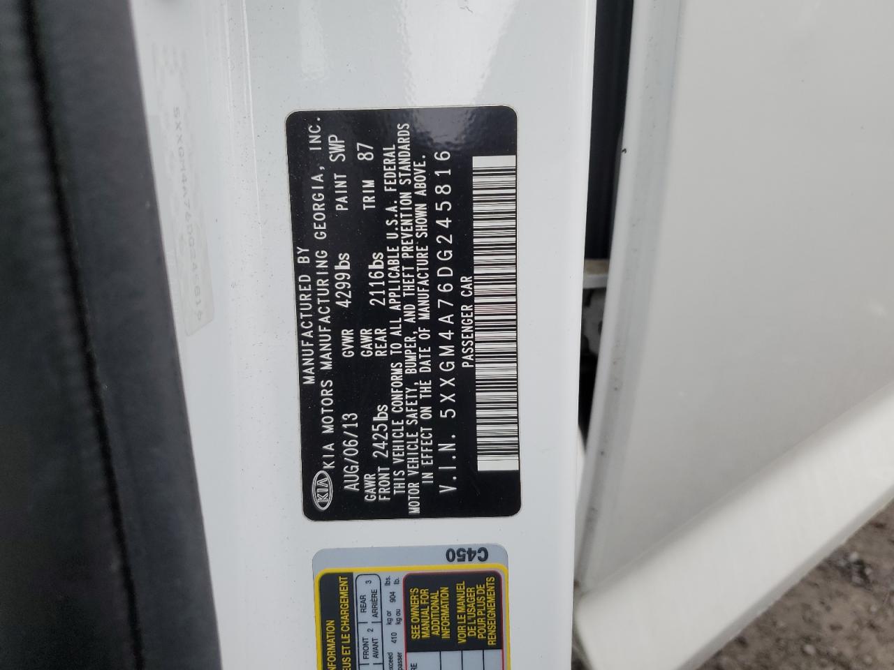 2013 Kia Optima - Image 12