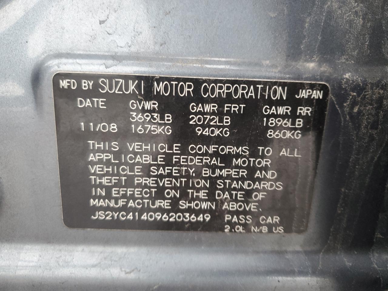 2009 Suzuki SX4 - Image 14