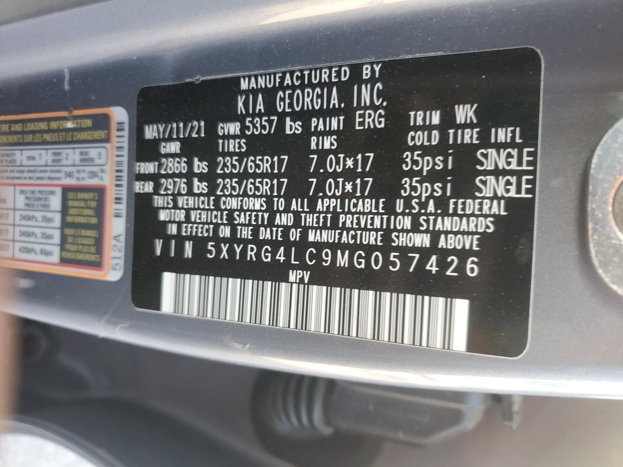 2021 Kia Sorento - Image 14