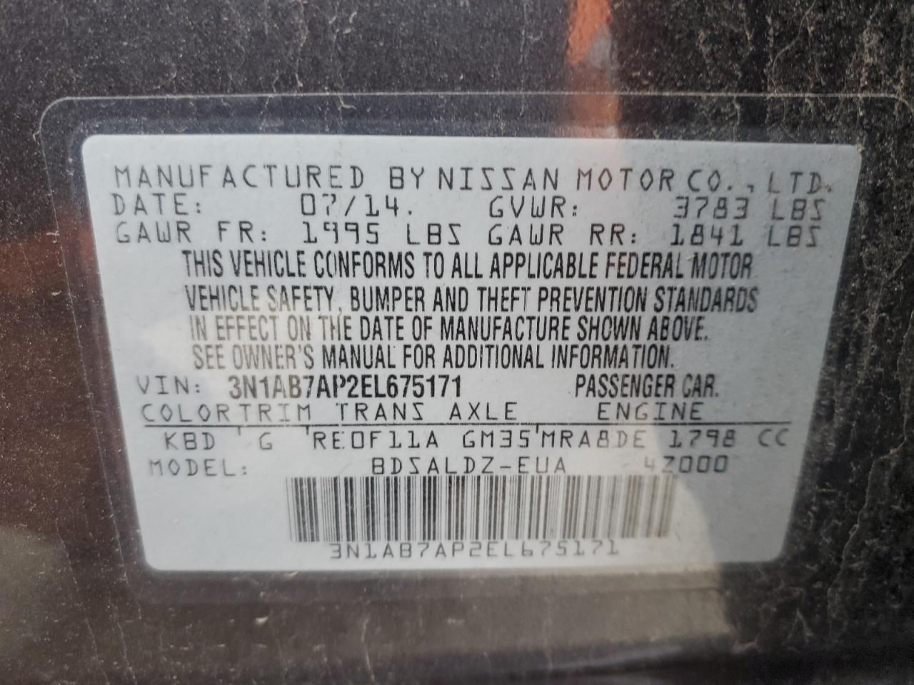 2014 Nissan Sentra - Image 12