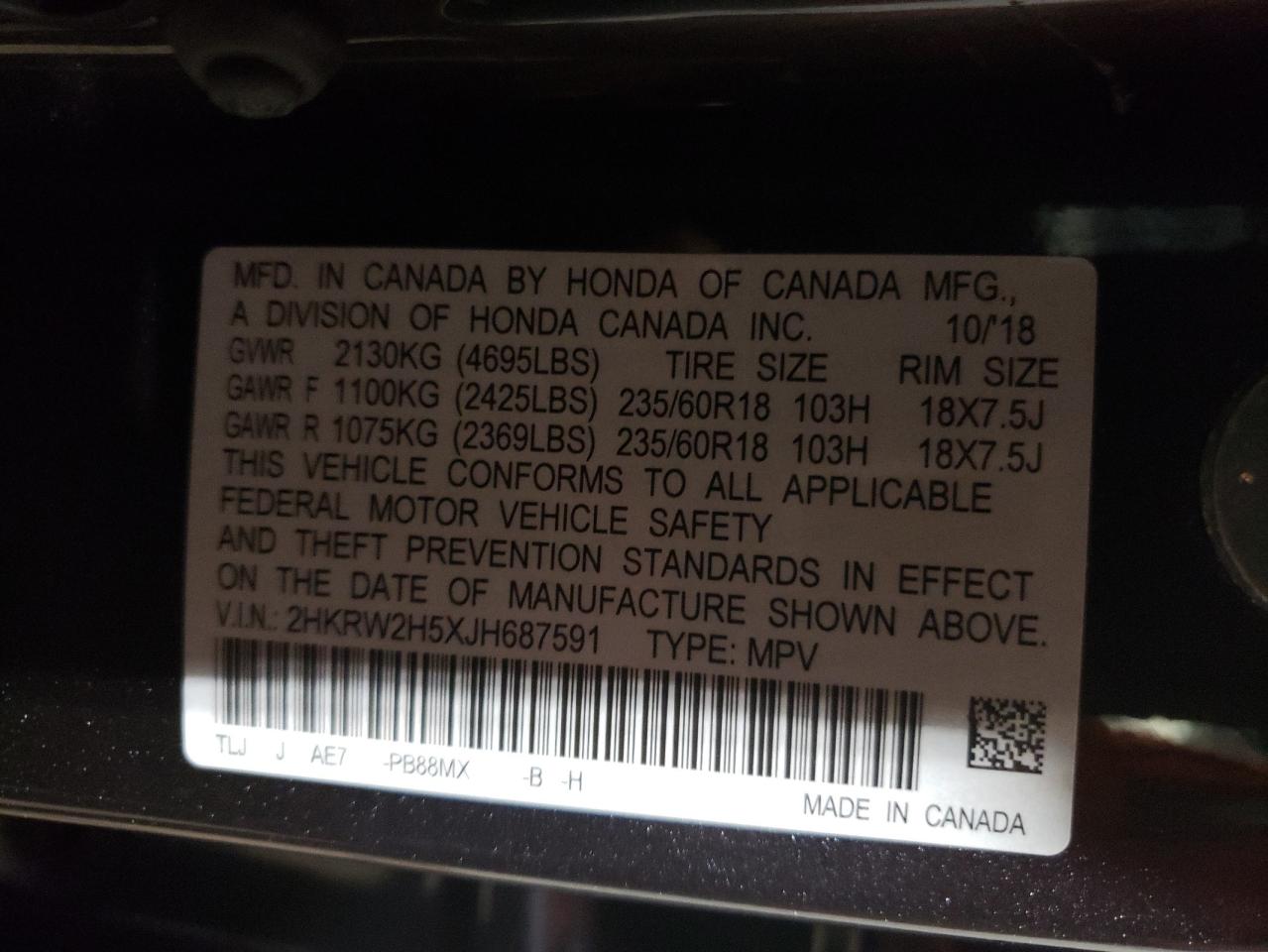 2018 Honda CR-V - Image 13