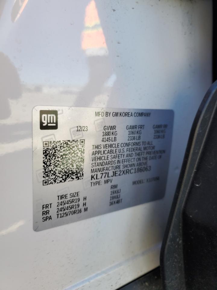 KL77LJE2XRC186063 CHEVROLET TRAX 2RS 2024