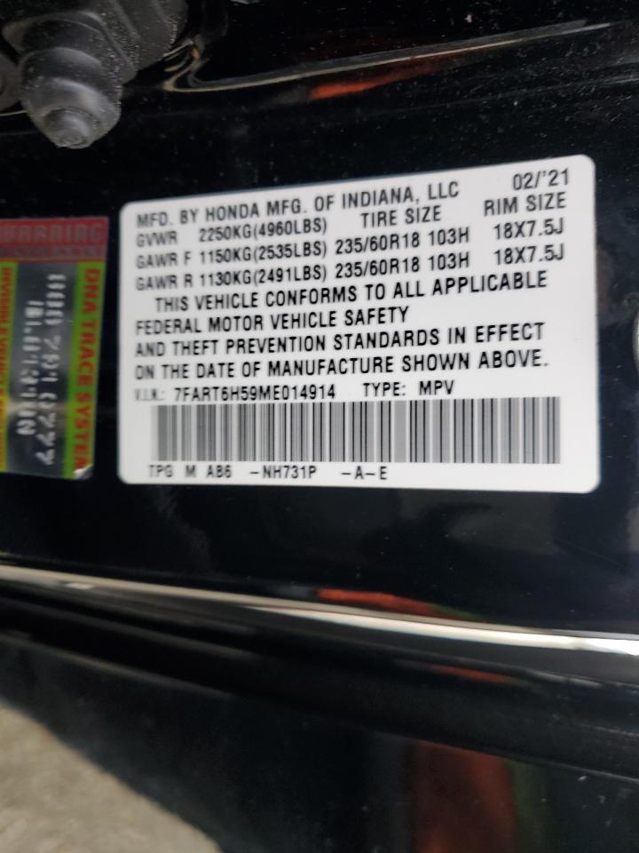 7FART6H59ME014914 HONDA CRV 2021