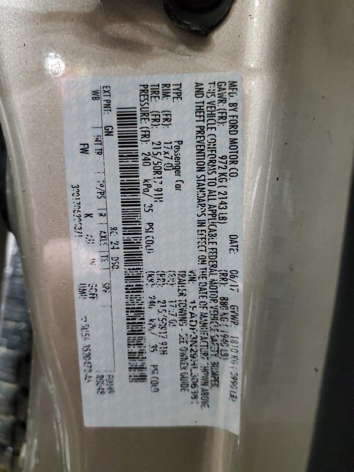 1FADP3N29HL306381 FORD FOCUS 2017