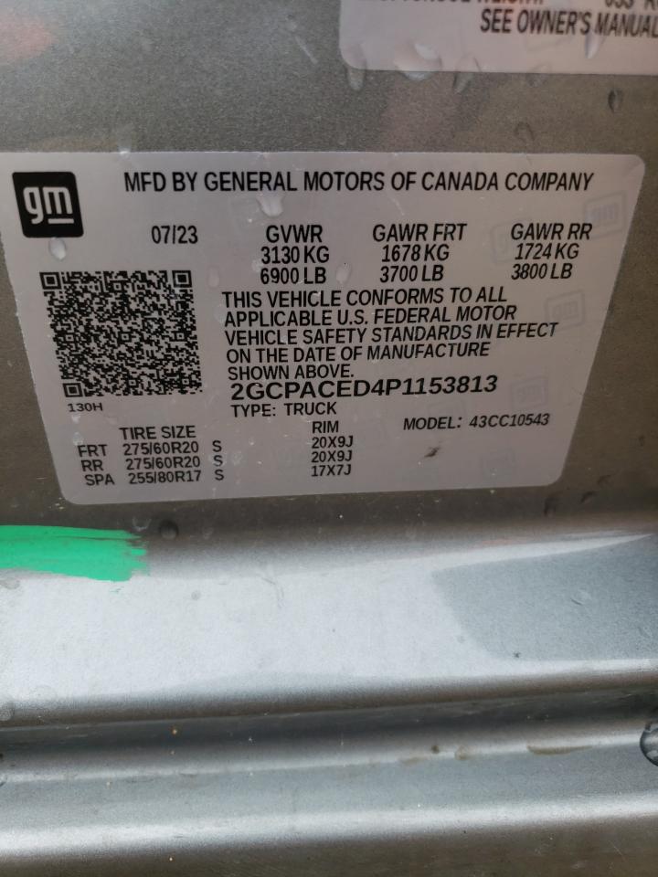 2GCPACED4P1153813 CHEVROLET ALL Models 2023