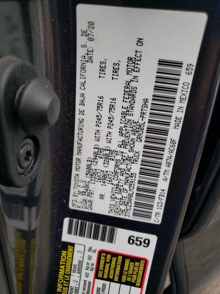 3TMCZ5AN8LM359155 TOYOTA TACOMA 2020