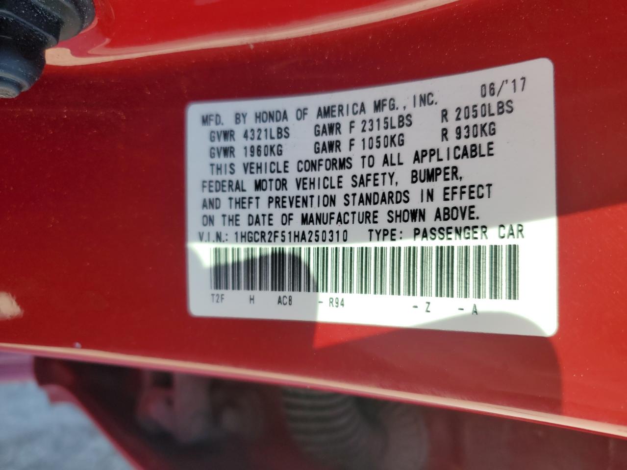 2017 Honda Accord - Image 12