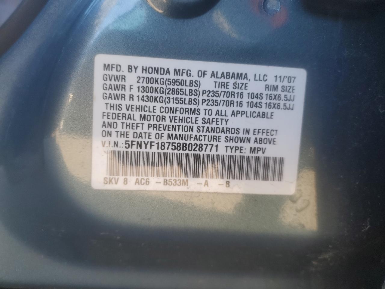 2008 Honda Pilot - Image 13