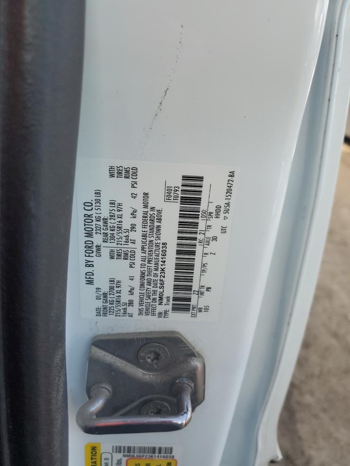 NM0LS6F23K1416038 FORD TRANSIT 2019