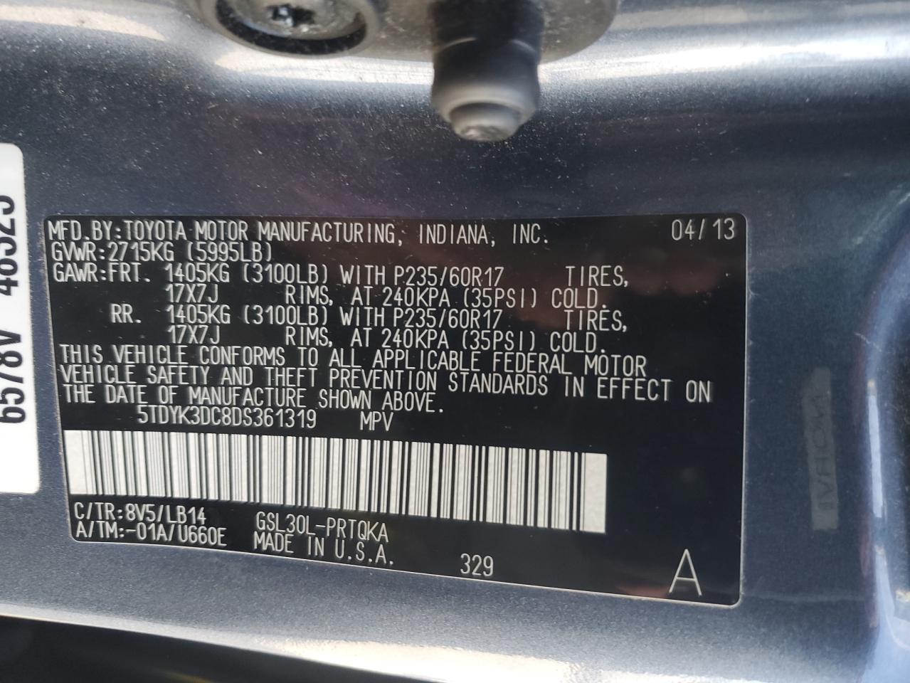 2013 Toyota Sienna - Image 15