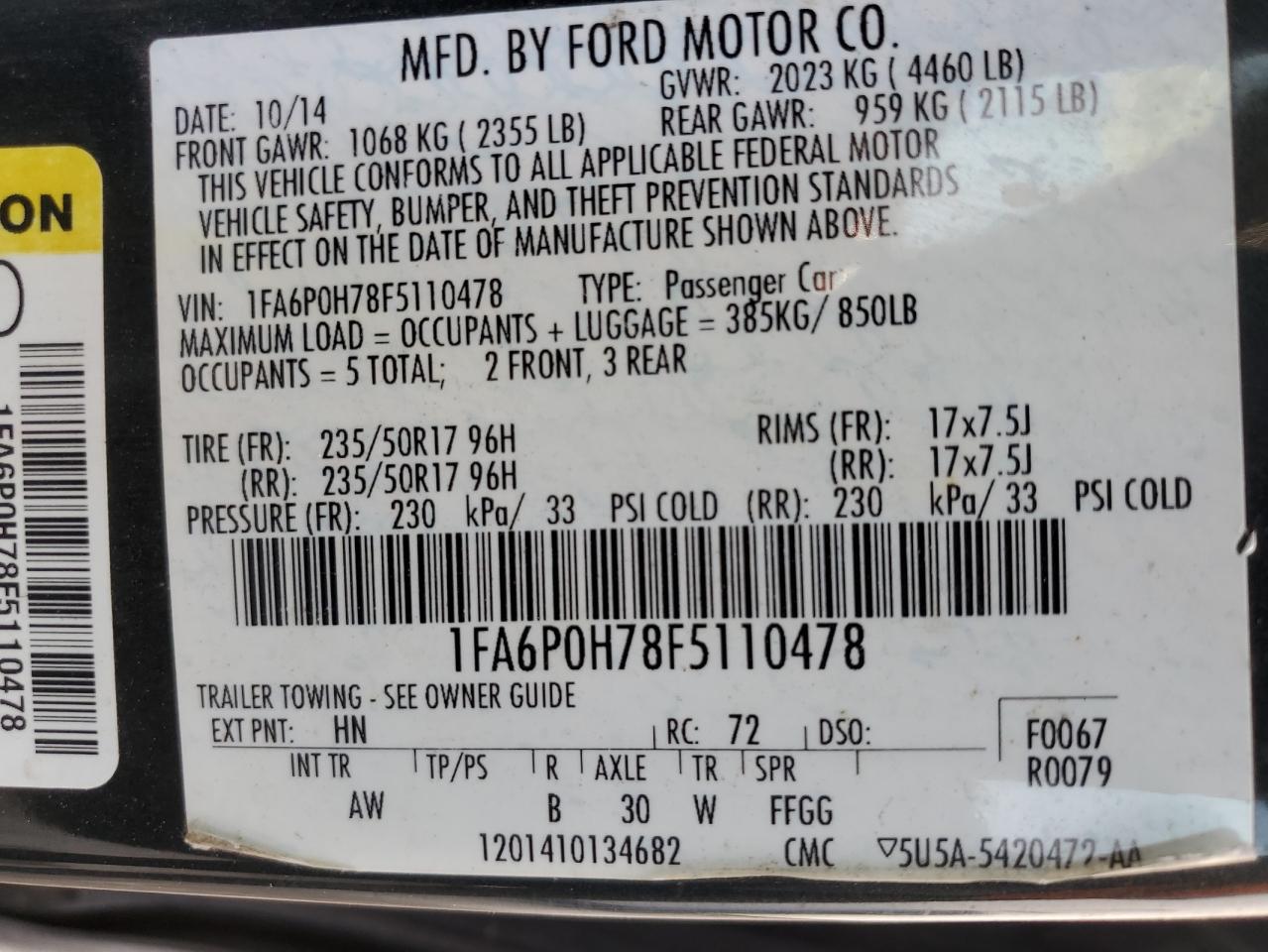 2015 Ford Fusion - Image 13