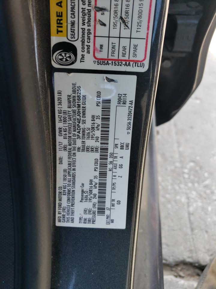 3FADP4EJ0HM168256 FORD FIESTA 2017