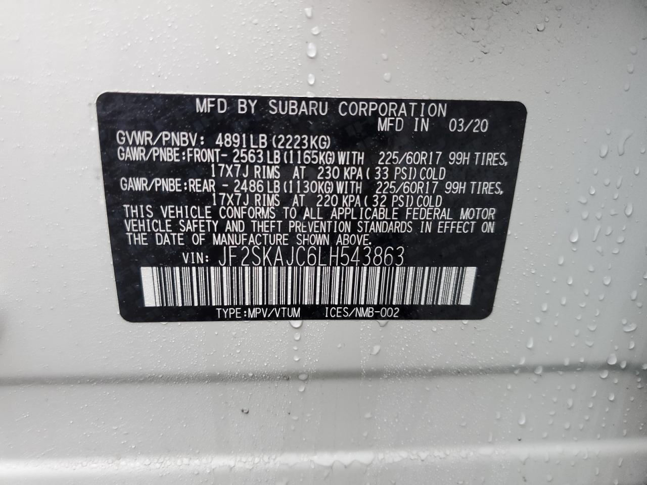 2020 Subaru Forester - Image 15