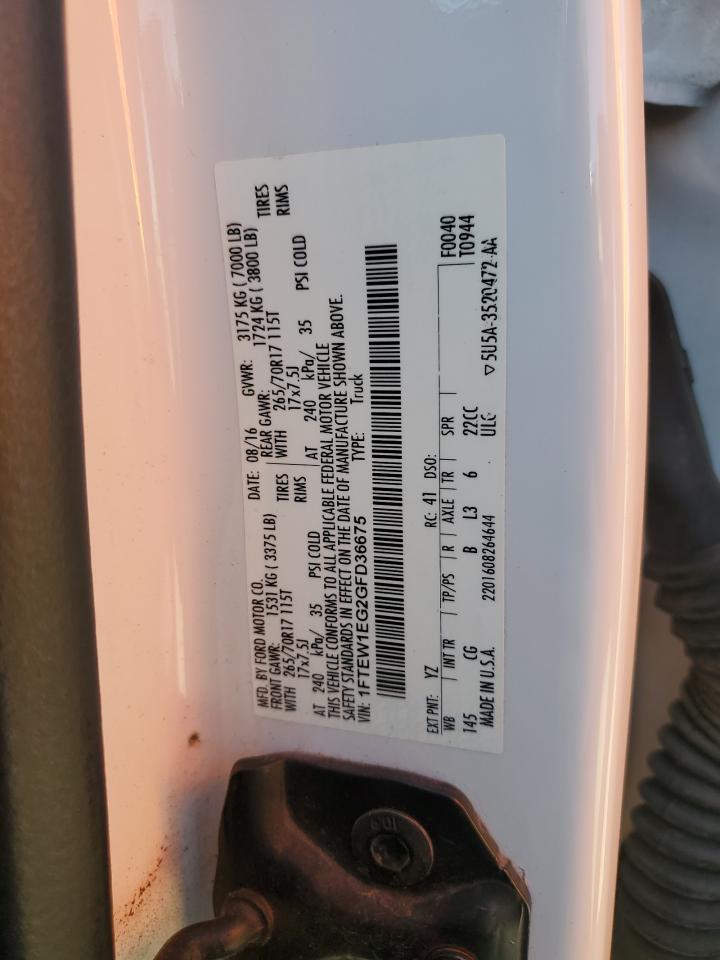 1FTEW1EG2GFD36675 FORD F-150 2016