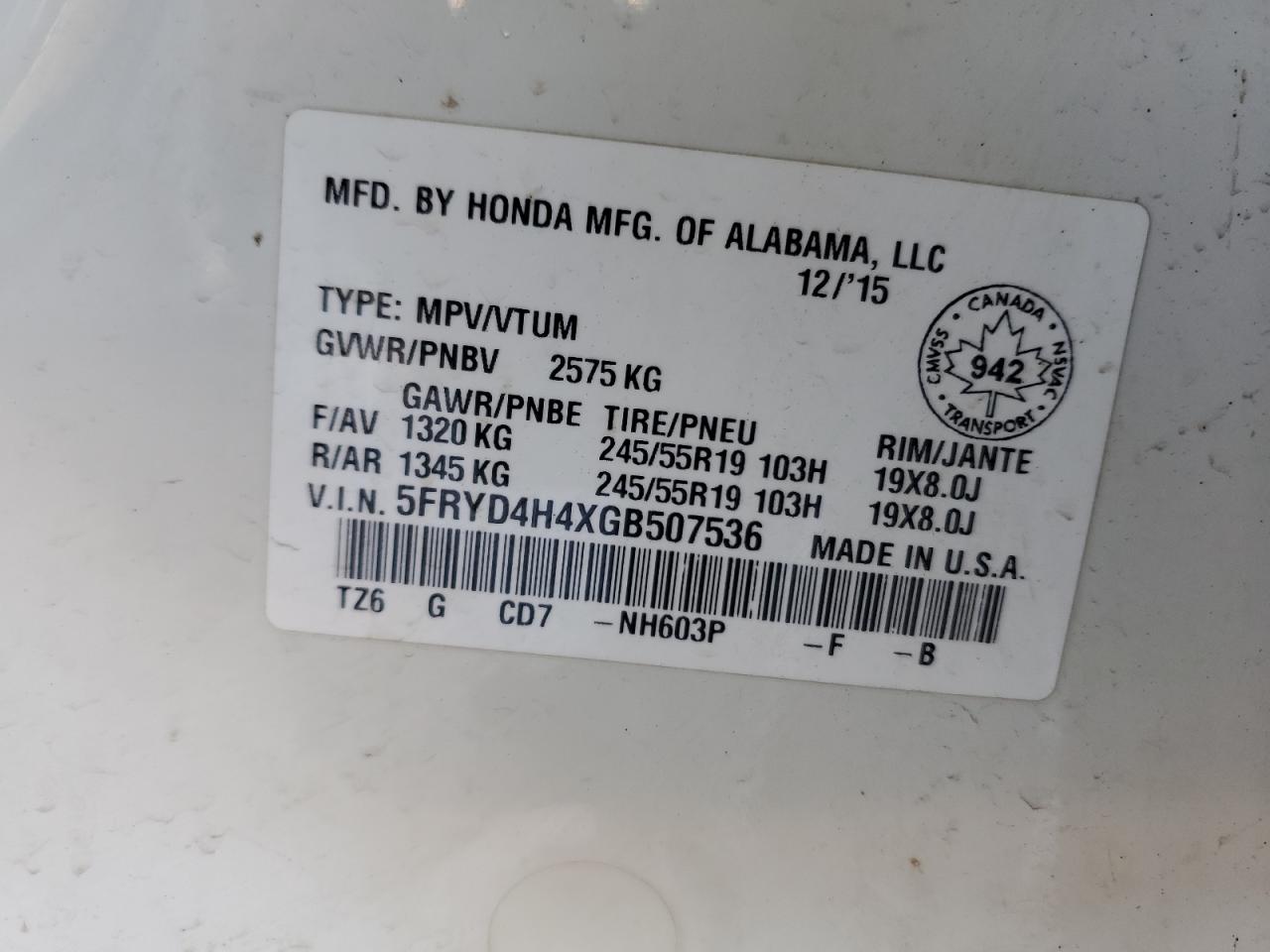 2016 Acura MDX - Image 14