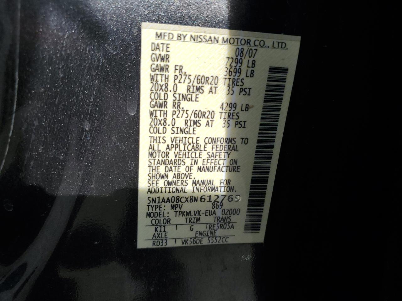 2008 Nissan Armada - Image 13