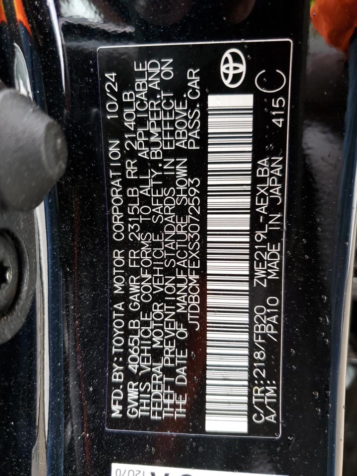 JTDBCMFEXS3072593 TOYOTA COROLLA 2025