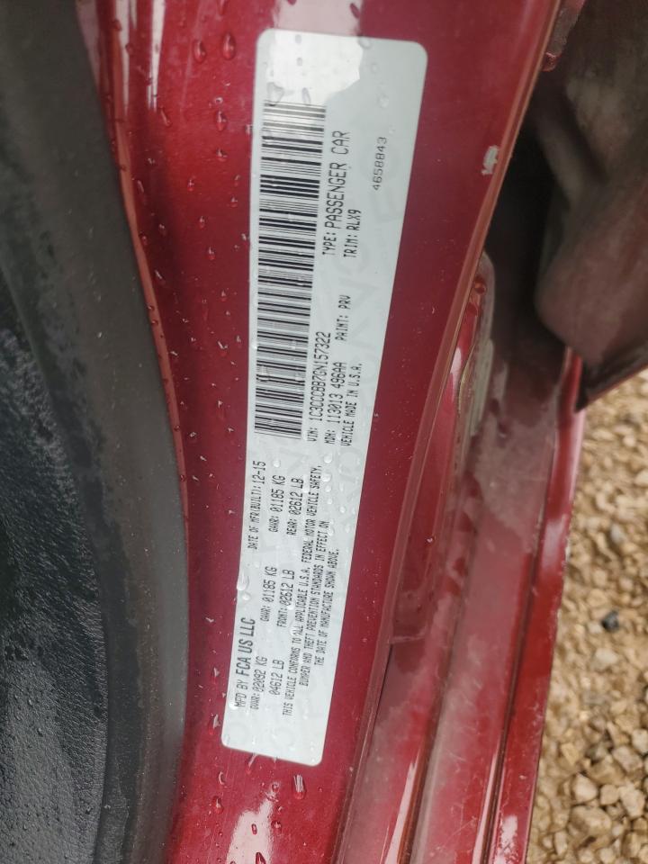 2016 Chrysler 200 S VIN: 1C3CCCBB7GN157322 Lot: 84045015