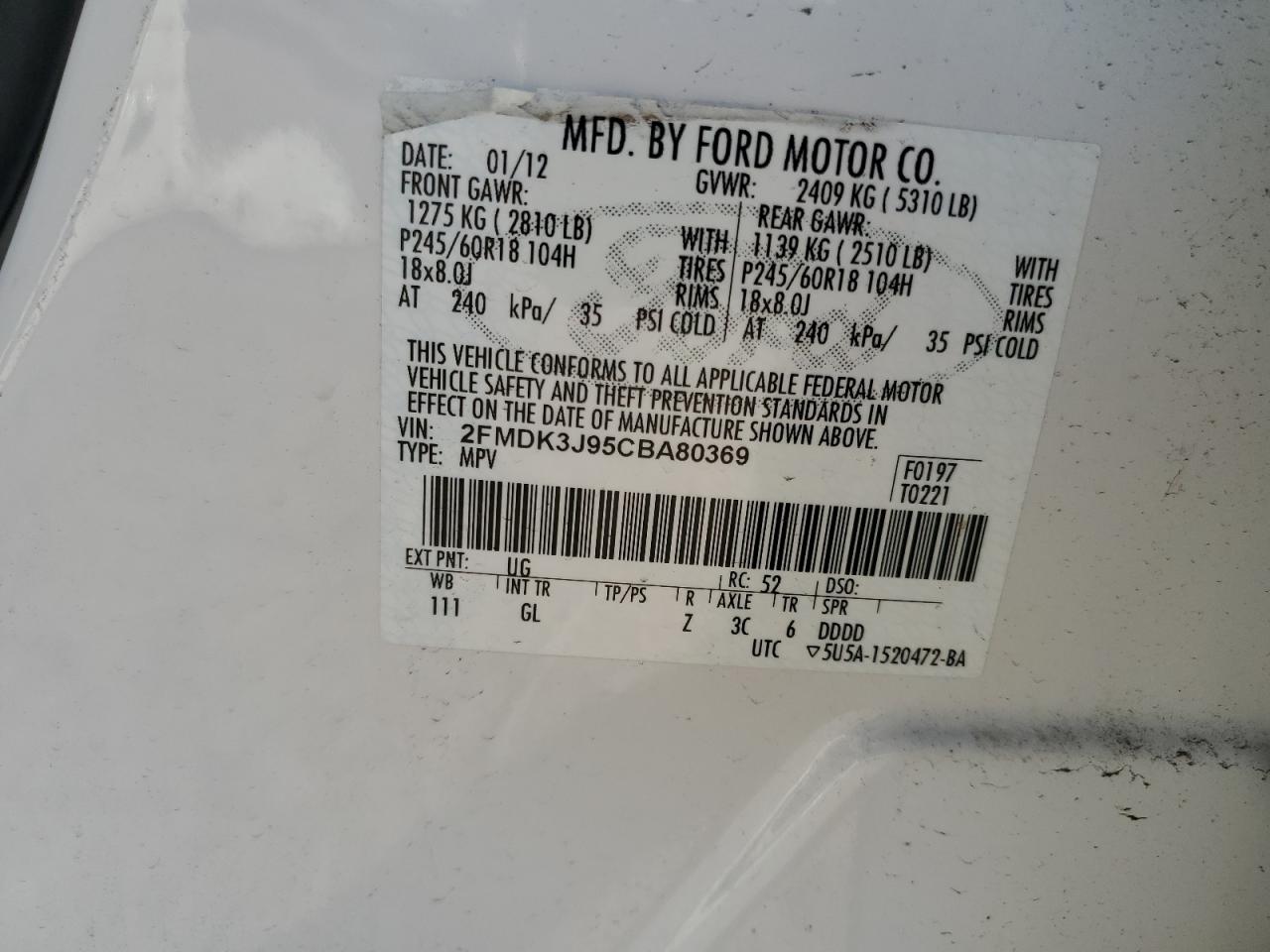 2012 Ford Edge - Image 14