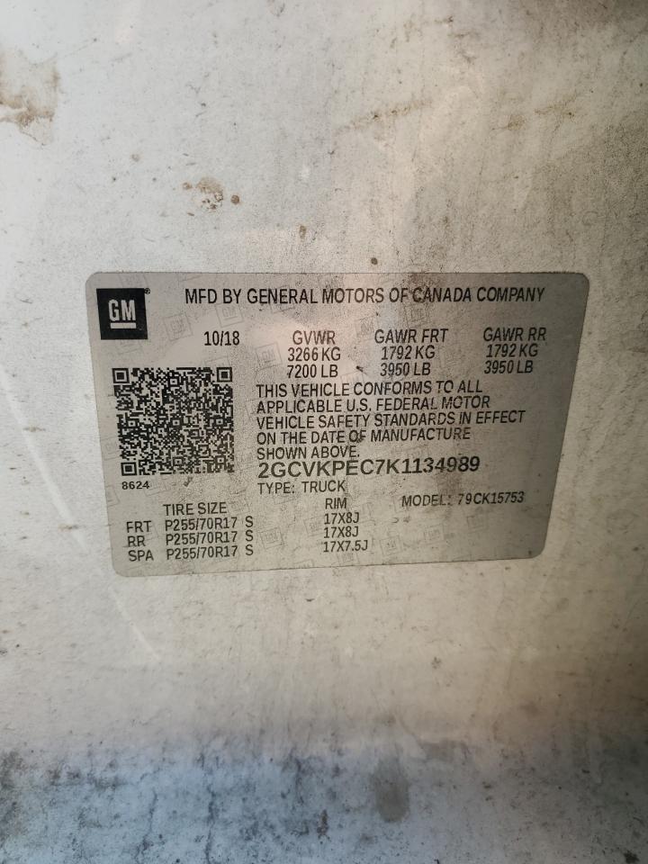 2GCVKPEC7K1134989 CHEVROLET ALL Models 2019