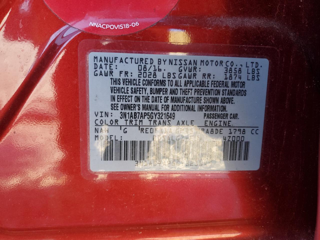 2016 Nissan Sentra - Image 12